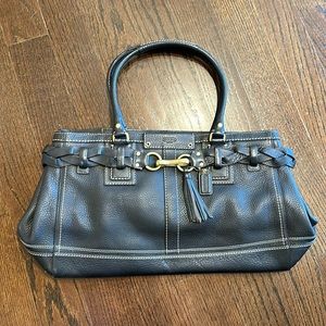 Coach HAMPTON Black satchel Model 10529